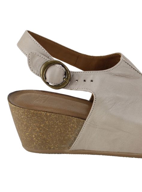 Sandalia Exs Cuña Cuero Beige-3