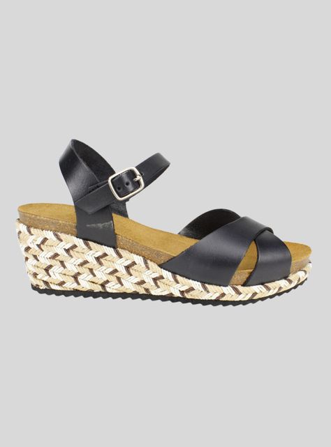 Sandalia Plakton Cuero Negra-0