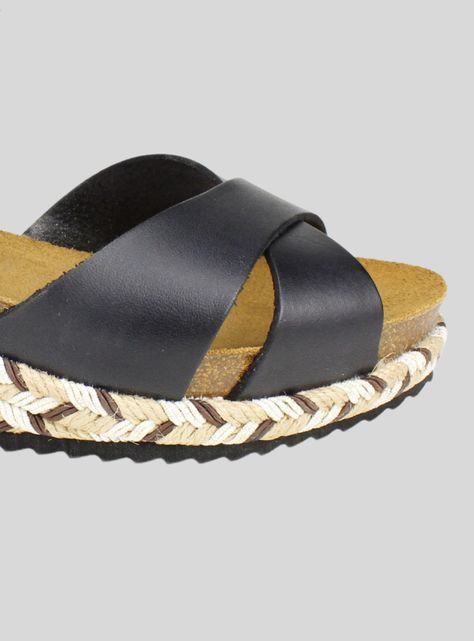 Sandalia Plakton Cuero Negra-3