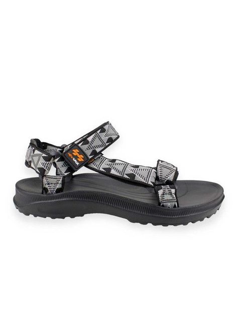 Sandalia New Walk Abierta Velcro Gris-0