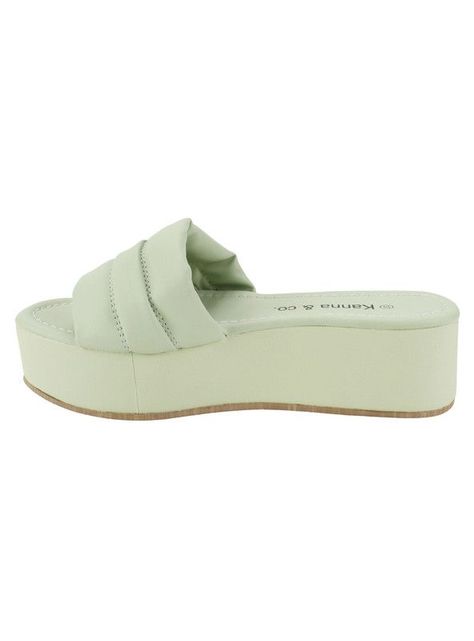 Sandalia Kanna & Co Slip On Turquesa-2