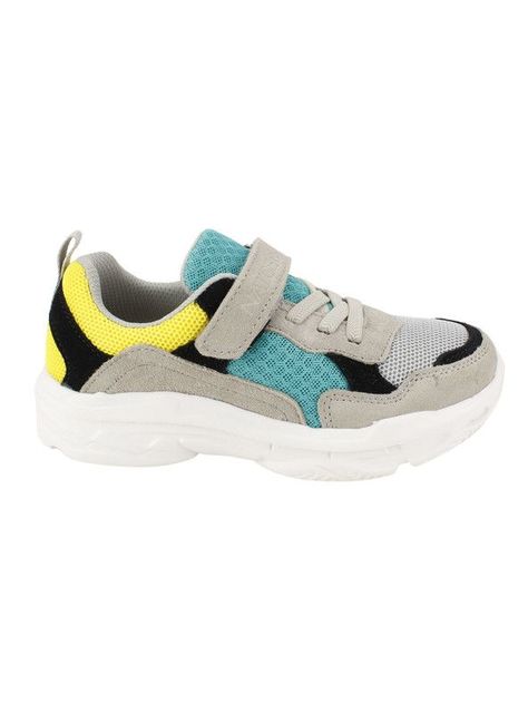 Zapatilla Nat Geo Kids Chunky Cuero Gris-0
