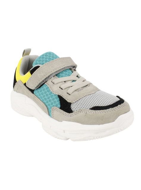Zapatilla Nat Geo Kids Chunky Cuero Gris-1