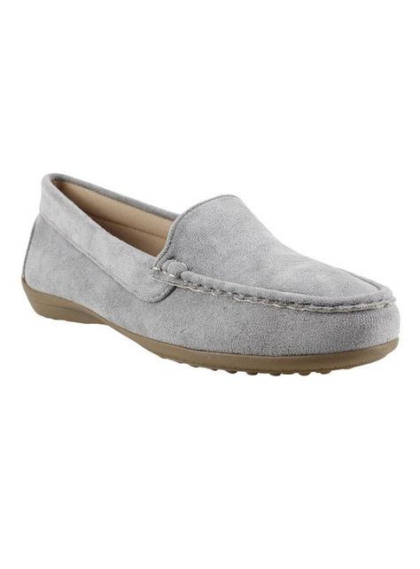 Mocasín New Walk Suede Confort Celeste-1