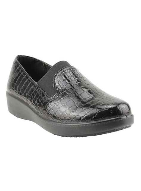 Mocasín New Walk Elasticado Reptil Negro-1