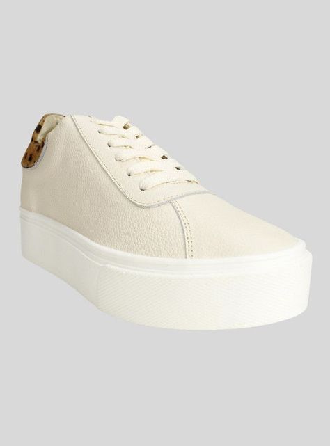 Zapatilla Exs Estrellas Cuero Beige-1