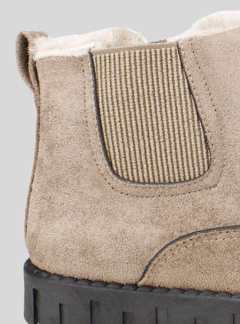 Botín Peludo Taupe-3