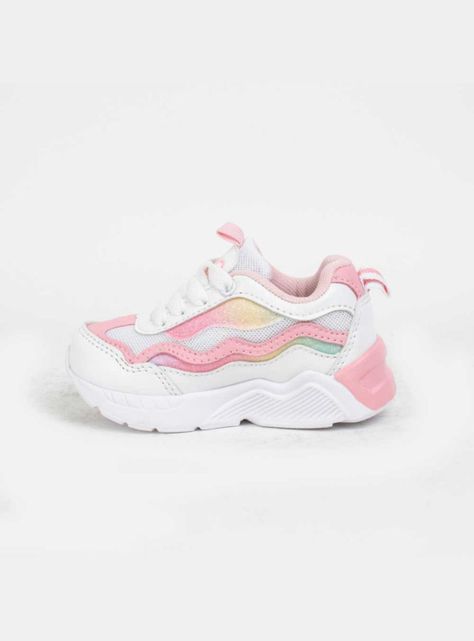 Zapatilla Nat Geo Kids Arcoíris Rosa-2