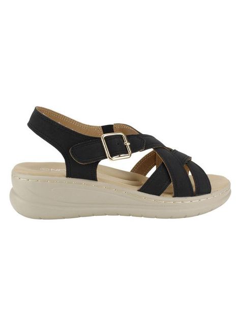 Sandalia New Walk Leonor Confort Negro-0