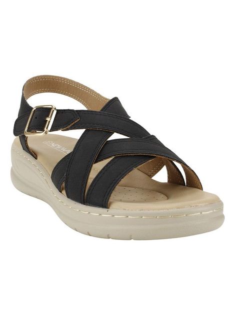 Sandalia New Walk Leonor Confort Negro-1