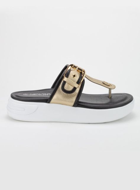 Sandalia New Walk Metal Dorado-0