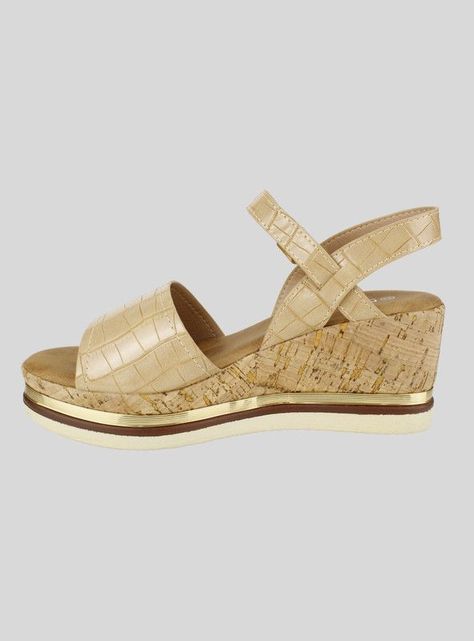 Sandalia New Walk Reptil Beige-2