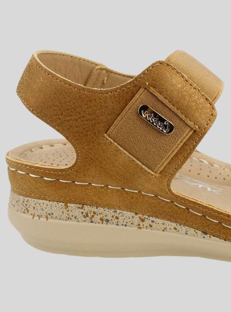 Sandalia New Walk Lisa Confort Camel-3