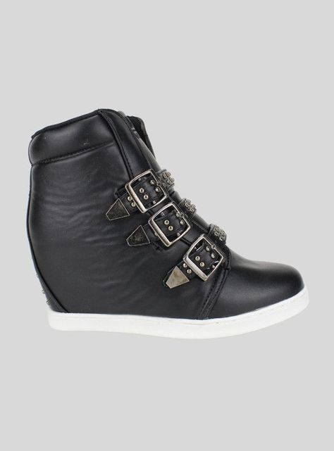 Zapatilla New Walk Broches Negra-0
