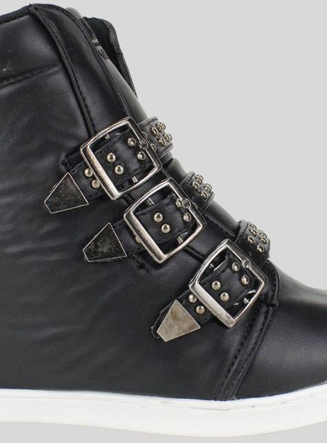 Zapatilla New Walk Broches Negra-3