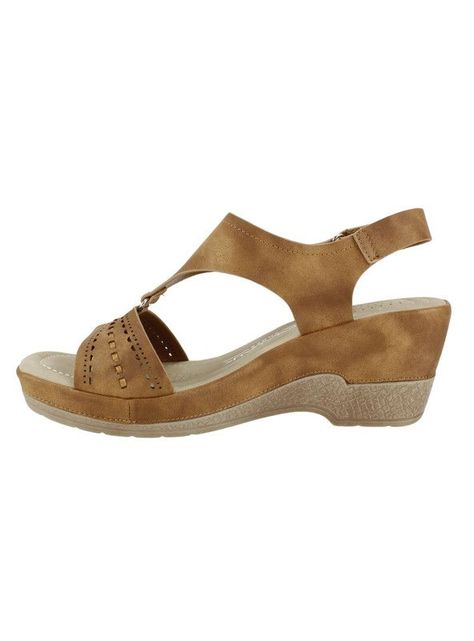 Sandalia New Walk Emma Confort Camel-2