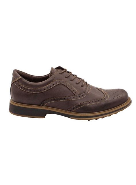 Zapato Nat Geo Oxford Cuero Café-0