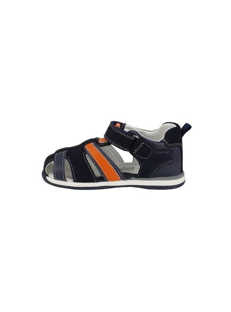 Sandalia Nat Geo Kids Infantil Cuero Azul Marino-2