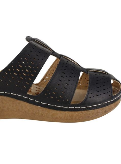 Sandalia New Walk Noemi Confort Negra-3