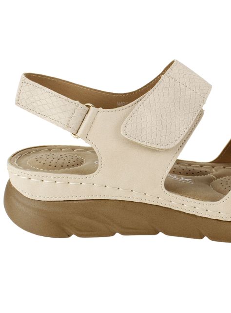 Sandaliia New Walk Velcro Reptil Beige-3