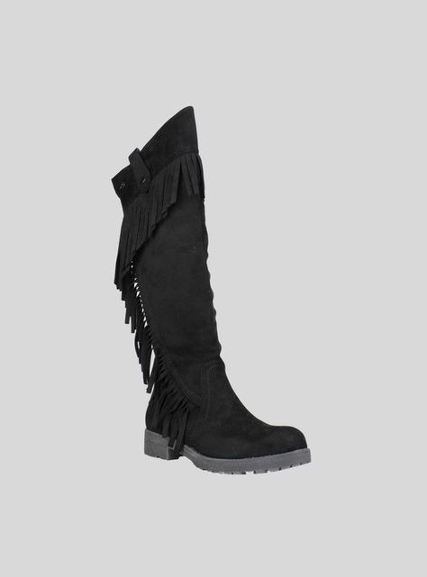 Bota Xti Flecos Negra-1