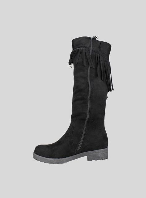 Bota Xti Flecos Negra-2