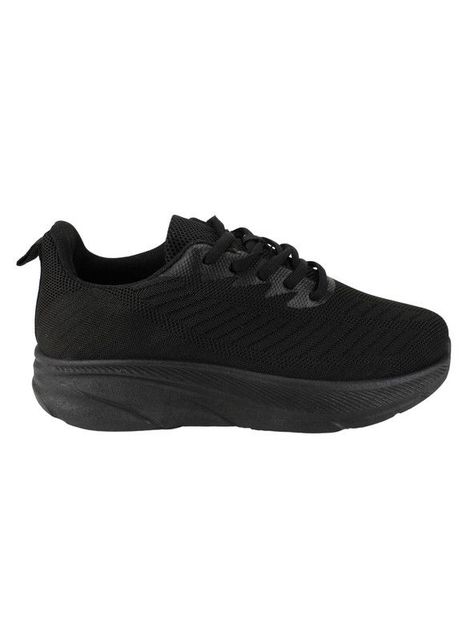 Zapatilla New Walk Mesh Plataforma Negra-0