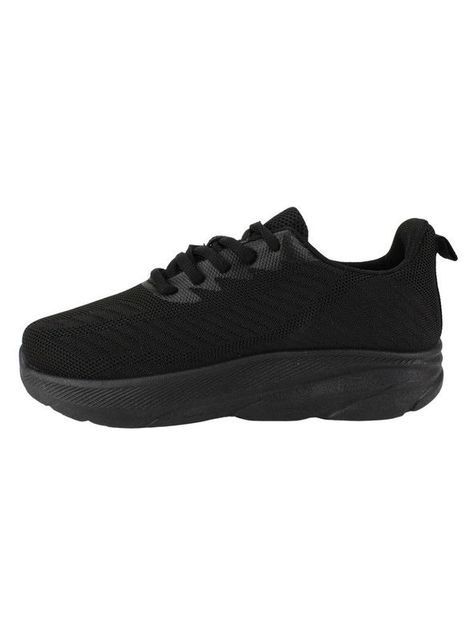Zapatilla New Walk Mesh Plataforma Negra-2