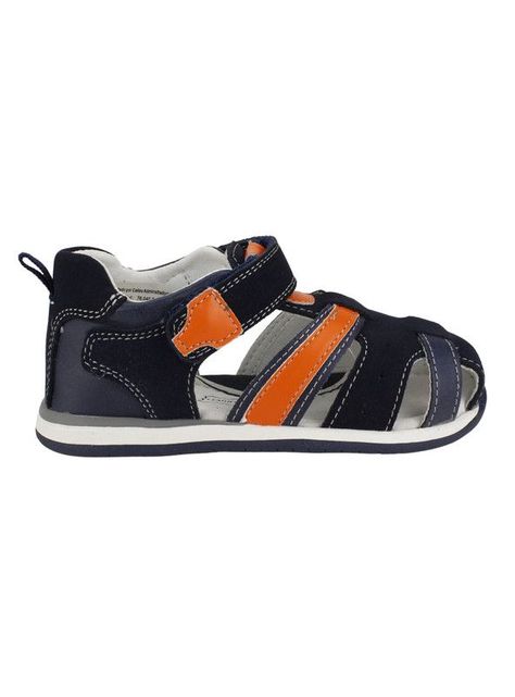 Sandalia Nat Geo Kids Tommy Cuero Azul Marino-0