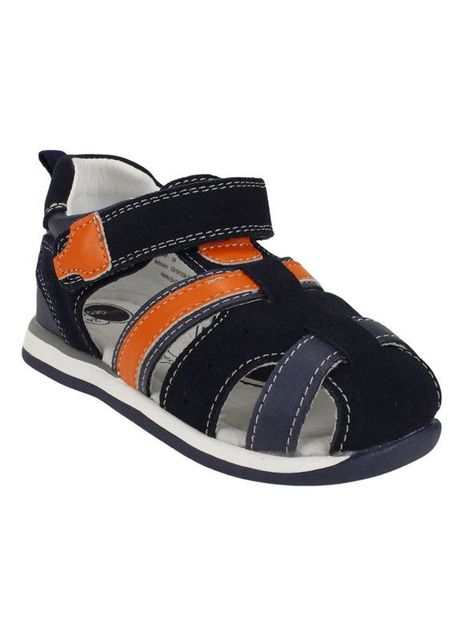 Sandalia Nat Geo Kids Tommy Cuero Azul Marino-1