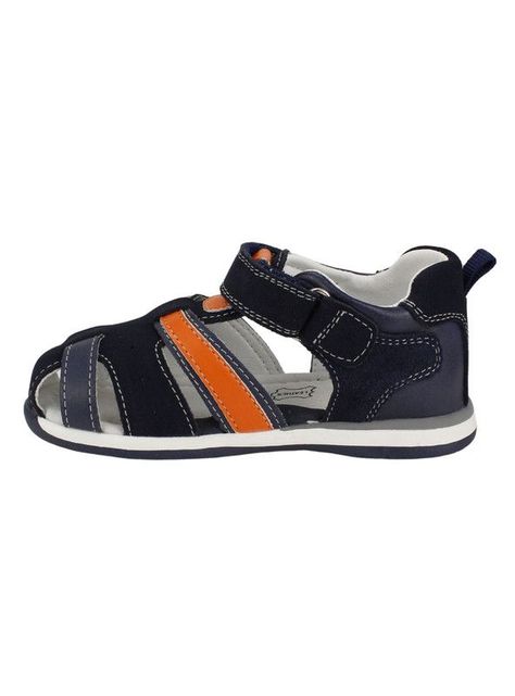 Sandalia Nat Geo Kids Tommy Cuero Azul Marino-2