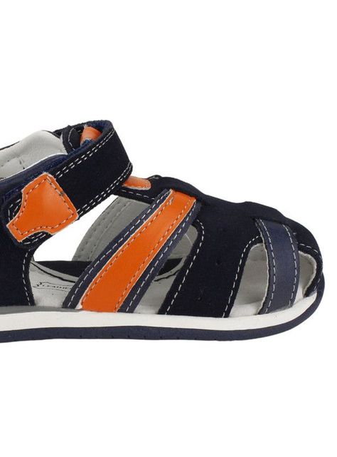 Sandalia Nat Geo Kids Tommy Cuero Azul Marino-3