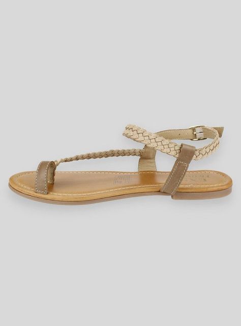 Sandalia Exs Emi Cuero Beige-2