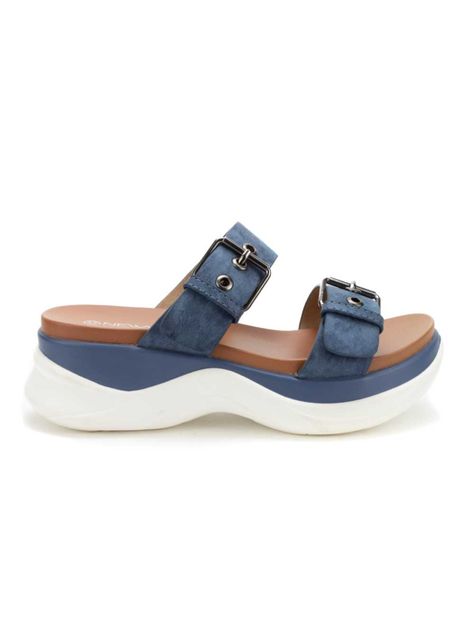 Sandalia Mujer New Walk Cook Azul-0