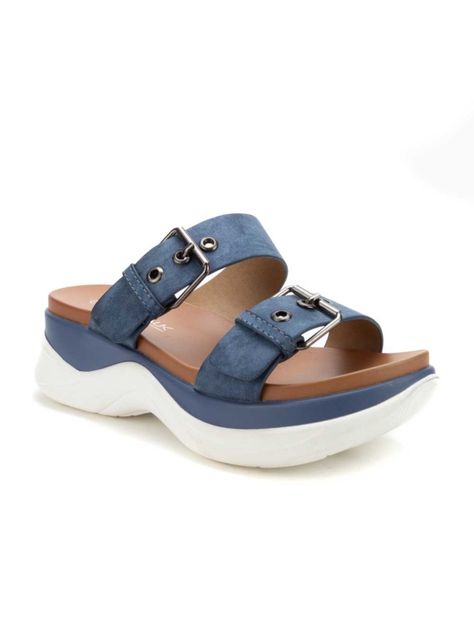 Sandalia Mujer New Walk Cook Azul-1