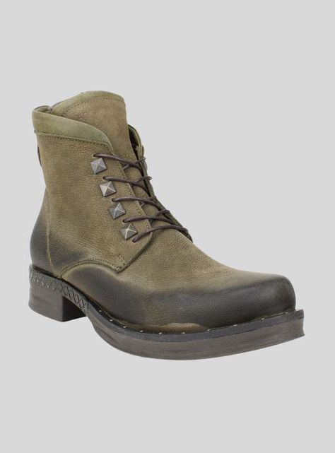 Botín Tachas Khaki-1
