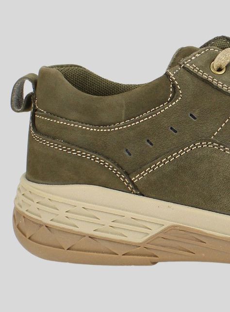 Zapatilla Nat Geo Peumo Cuero Verde Petroleo-3