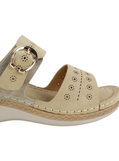 Sandalia New Walk Sol Confort Beige-3