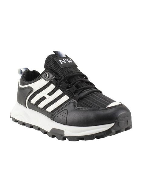 Zapatillas New Walk Urbanas Blanca Negra-1