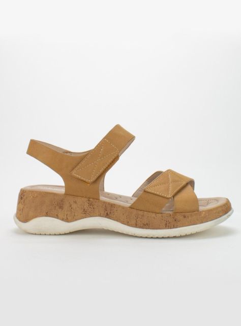 Sandalia New Walk Plant Camel-0