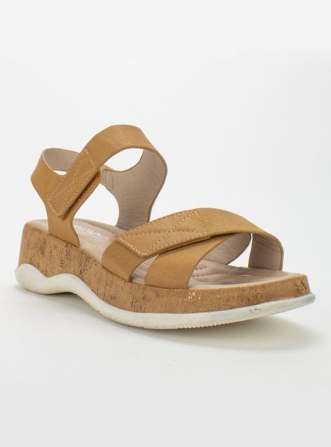 Sandalia New Walk Plant Camel-1