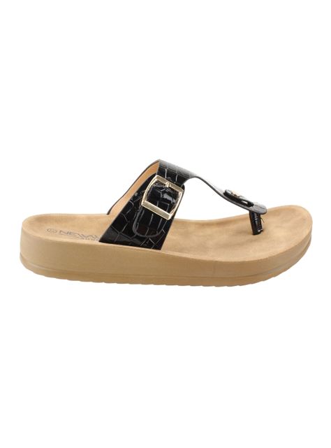 Sandalia New Walk Hebilla Negra-0