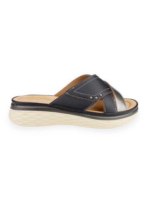 Sandalia New Walk Negra Tachas-0