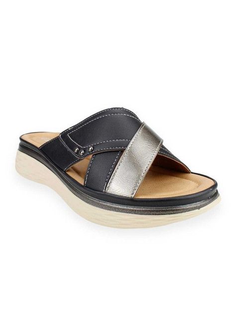 Sandalia New Walk Negra Tachas-1