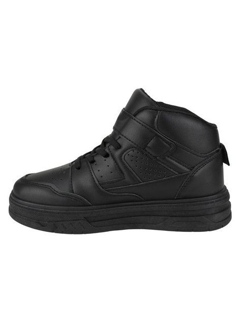 Zapatilla New Walk Escolar Caña Alta Negra-2
