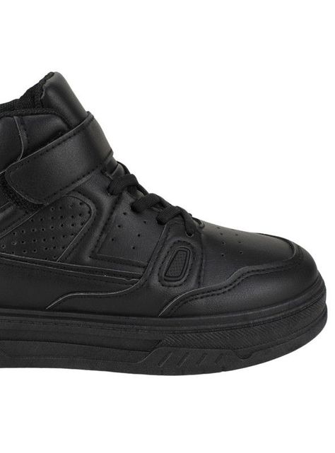Zapatilla New Walk Escolar Caña Alta Negra-3