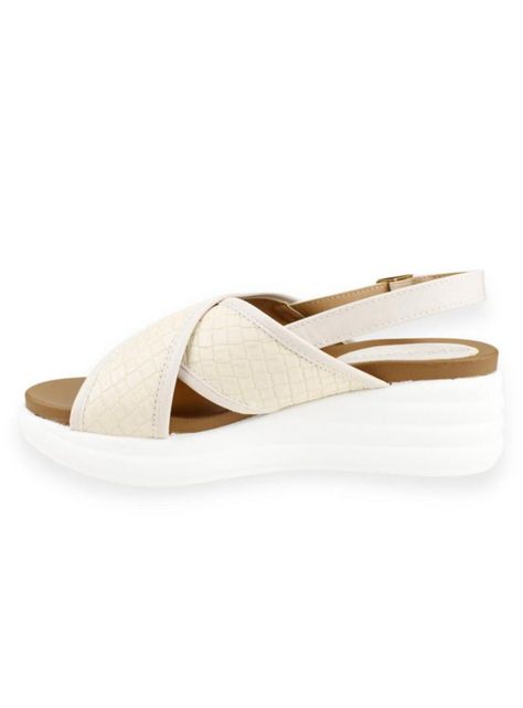 Sandalia Cintas Cruzadas Beige-2