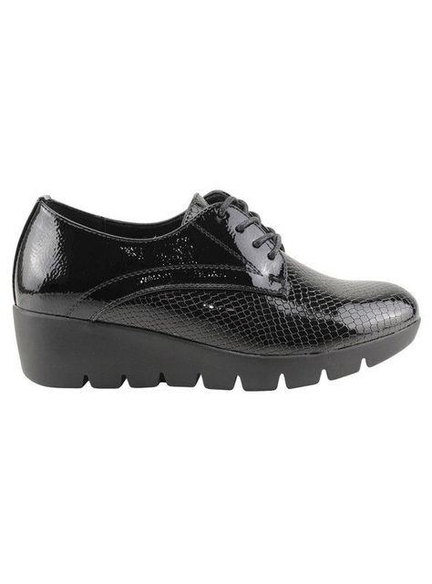 Zapato New Walk Serpiente Brillante Negro-0