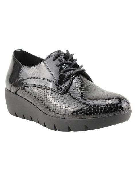 Zapato New Walk Serpiente Brillante Negro-1