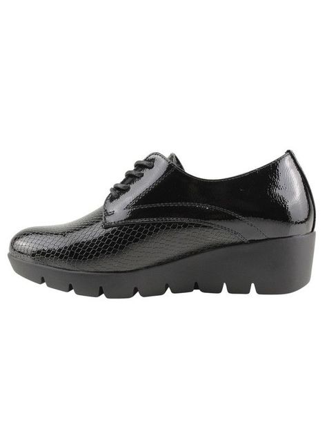 Zapato New Walk Serpiente Brillante Negro-2